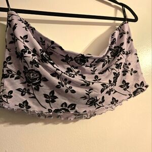 Purple Crop Tube Top